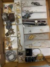 costume jewelry, watches