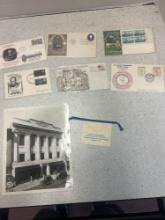 6 masonic first day covers, picture, apron