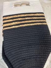five brand new rope baskets
