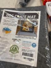New dog clothes, barking collar crate mat