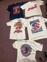 5 vintage Cleveland Indians T-shirts