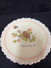 Fenton signed and dated Mothers Day plate