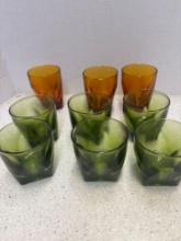 Vintage beverage glasses
