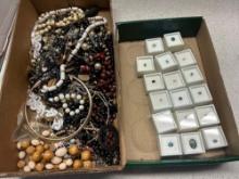 Gem stones and costume jewelry