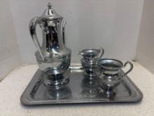 CROMWELL silver manufacturing tea set