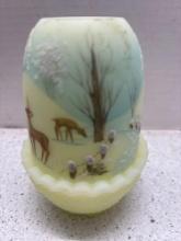 Fenton 1979 Christmas fairy lamp