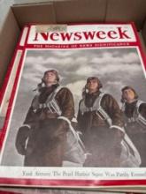 4 World War II Newsweek magazines