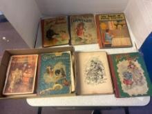 9 antique childrens books