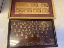 womans graduation framed photo 9.5 x 15.5 and framed Ziggy cartoon