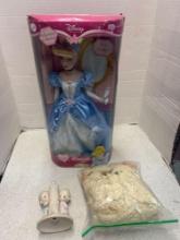 cinderella doll in box, Enesco imports, doll parts