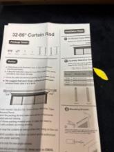 New 32 to 86 inch curtain rod