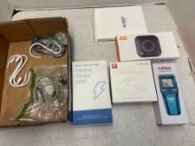 premium charger, cable, moisture meter, speaker, charging cables etc