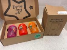 Tommee tippee sippy cups and electrical milk frother