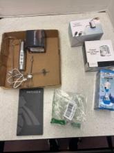 phone case, salt pepper shakers, water dispenser, electronic eyepieces, mixer