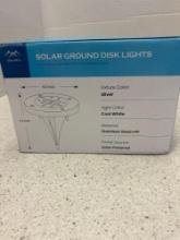 Solar ground disk lights