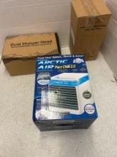 dual Showerhead, arctic air, full chain table lamp