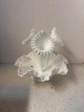 Fenton white milk glass EPERGE