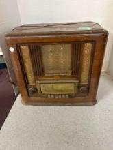 antique Silvertone radio