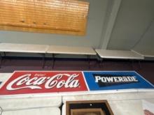 Metal Powerade Coca-Cola sign