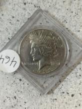 Silver peace dollar 1922