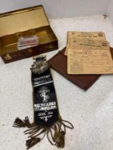 war ration books Vintage Akron Ohio presentation ribbon