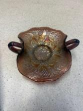 vintage carnival glass bowl