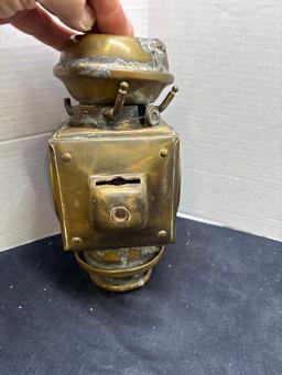 E&J Edmund And Jones brass automotive kerosene lantern