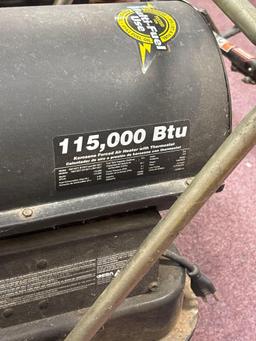 Ready heater 115,000 BTU kerosene forced air heater with thermostat