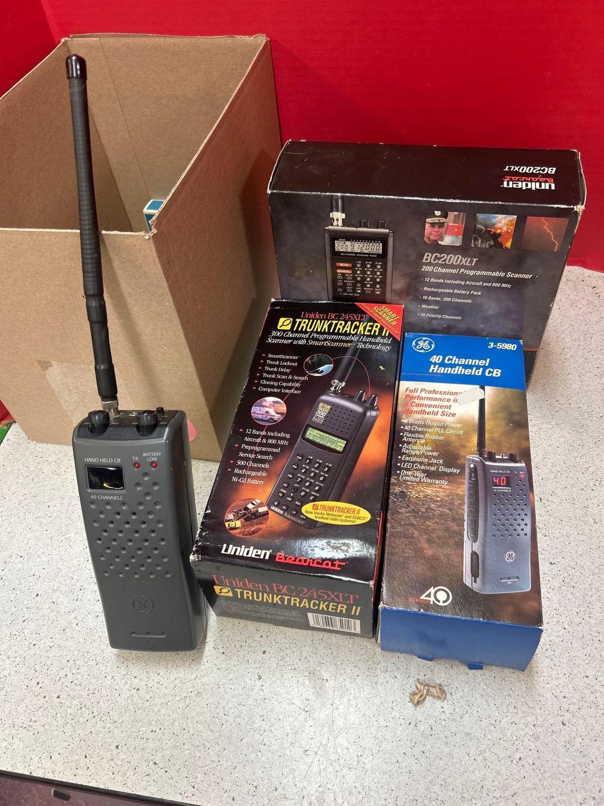 UNIDEN and GE radios scanners