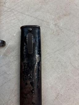 European bayonet 20 1/2 inches long with sheath