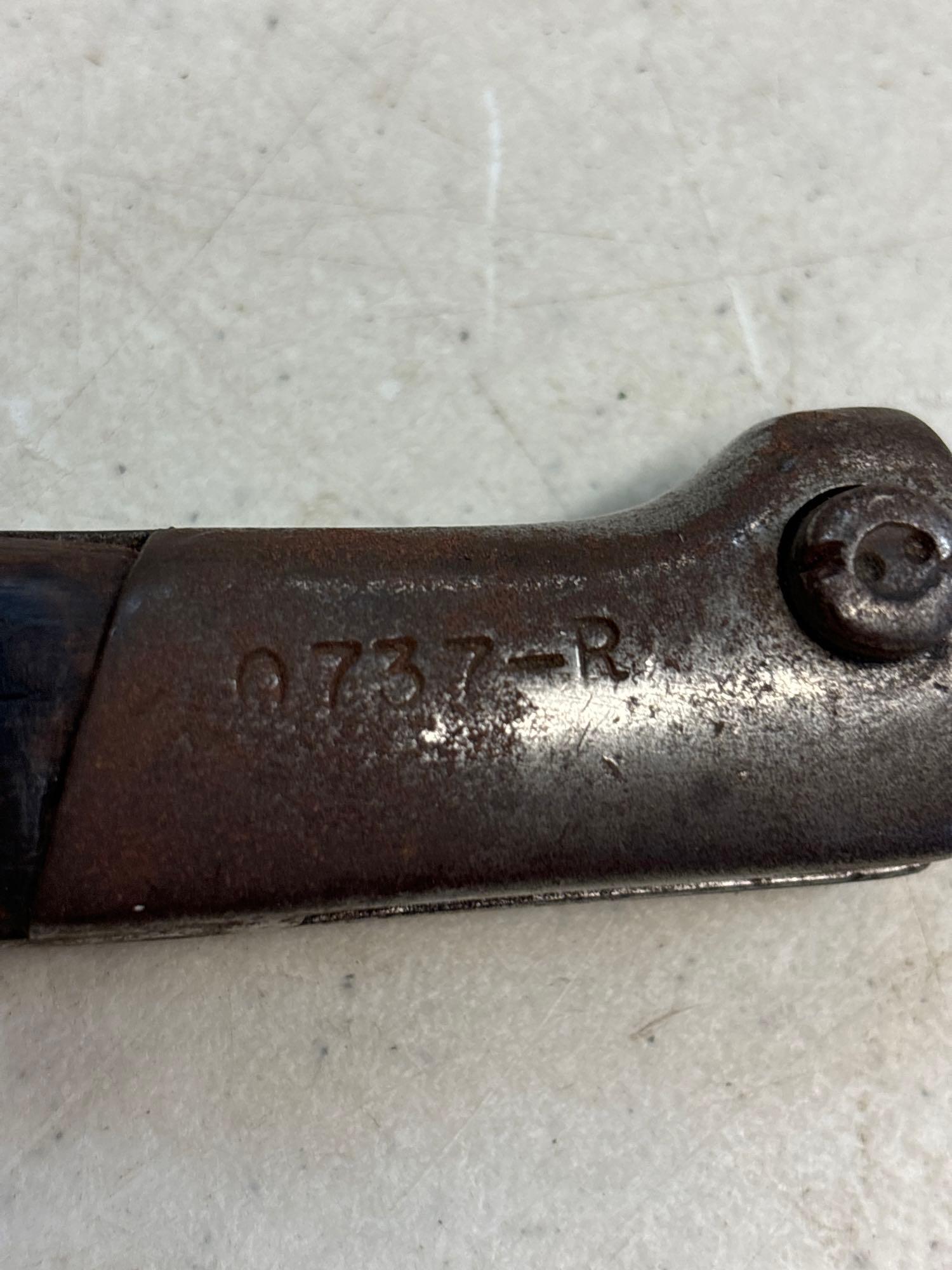 European bayonet 20 1/2 inches long with sheath