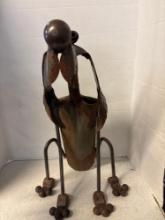 Folk art, steel dog sculpture