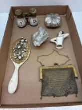 German silver mesh purse and more