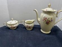 Rosenthal, coffee pot, sugar and creamer