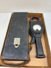 Vintage Weston amp meter in case