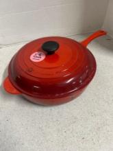 le creuset cast iron sautee pan