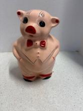 James CONN Chalkware pig bank