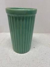 McCoy ribbed vase has been repaired