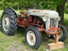 1952 8N Ford Tractor Gas w/ brush hog drag blade plow
