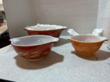 pyrex harvest wheat nesting bowl set