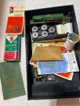 Singer, sewing machine items