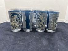 CURRIER And IVES vintage glasses
