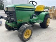 John Deere GT 235 hydrostatic riding mower w/ deck plow