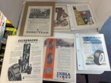 6 vintage tire company ads
