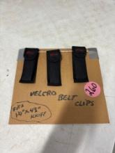 Velcro knife, belt clips
