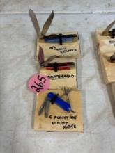 Three pocket knives