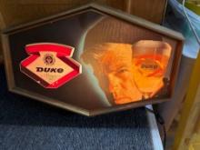 Duke Beer bar sign light working
