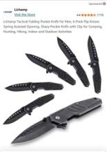 Six pack tactical folding knives