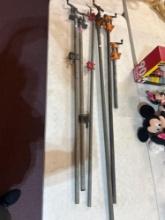6 steel bar clamps