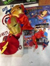 Iron Man and Superman collectibles and figures